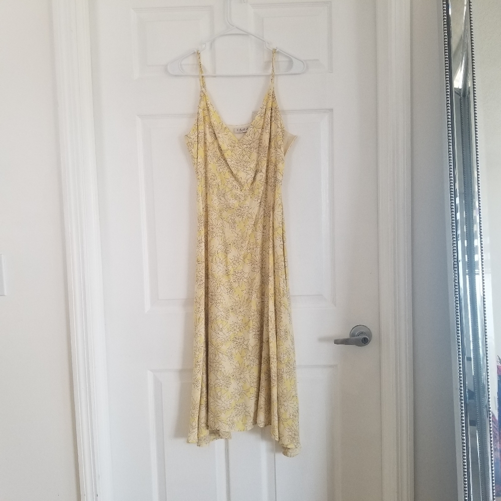 Yellow dress.